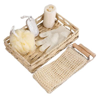 ERINGOGO Bathing Gloves Set Bath Scrubber Shower Sponge for Women Foot Stone Exfoliating Kit