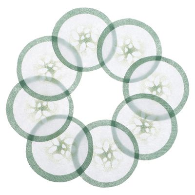 ERINGOGO 100Pcs Nonwoven Cucumber Pattern Eye Mask Paper Skin Care Eye for Gentle and Safe for All Skin Types Convenient