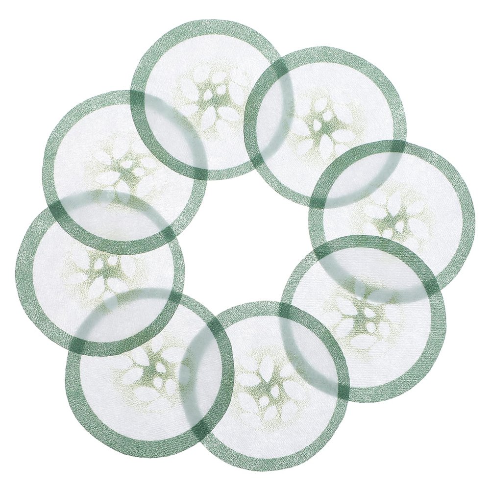 ERINGOGO 100Pcs Nonwoven Cucumber Pattern Eye Mask Paper Skin Care Eye for Gentle and Safe for All Skin Types Convenient