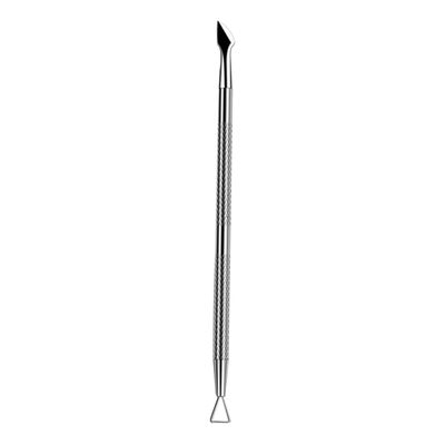 ERINGOGO 1pc Stainless Steel Double-end Cuticle Remover and Nail Cleaner Tool for Manicure and Pedicure Care for Shaping Cuticles and Silver