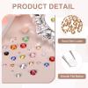 MECCANIXITY 2500pcs SS12 3mm Flatback Crystal Rhinestones, Resin Crystal Gems with Tweezer Dotting Pen Non Hotfix for Bedazzling Tumblers Mugs Bottles Nail DIY Crafts, Champagne view 3