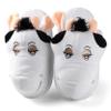 BestPriceCenter Kids Fuzzy Indoor Slippers, US Kids Size 1-3 / EU 32-35, Black and White view 2