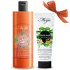 Merja Natural Shampoo for Dry and Dyed Hair, Mint Rosemary Lavender Essential Oils, 16.9 Fl Oz and Keratin Hair Mask with Aloe Vera, Honey, and Ginger, 8.41 Fl Oz view 1