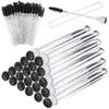 20Pcs Disposable Mascara Brushes Tubes Set, 5 Pieces Empty Tubes with 15 Pieces Eyelash Brushes for Eyelash Extension Lash Mascara Wand view 1