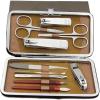 LBGMEIG 10PCS Stainless Steel Manicure Set Professional Manicure Grooming Kits Personal Portable Nail Care Tools with Luxurious Travel Case view 1