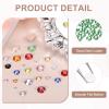MECCANIXITY 600pcs SS30 6mm Flatback Crystal Rhinestones, Resin Crystal Gems with Tweezer Dotting Pen Non Hotfix for Bedazzling Tumblers Mugs Bottles Nail DIY Crafts, Grass Green view 3