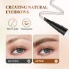 2 In 1 Dual Ended Eyebrow Pen, 2025 New Microblading Eyebrows Pen with Micro-Fork-Tip Last All-Day, Upgrade Waterproof Eyebrow Pens for Natural Hair (Brown) view 2