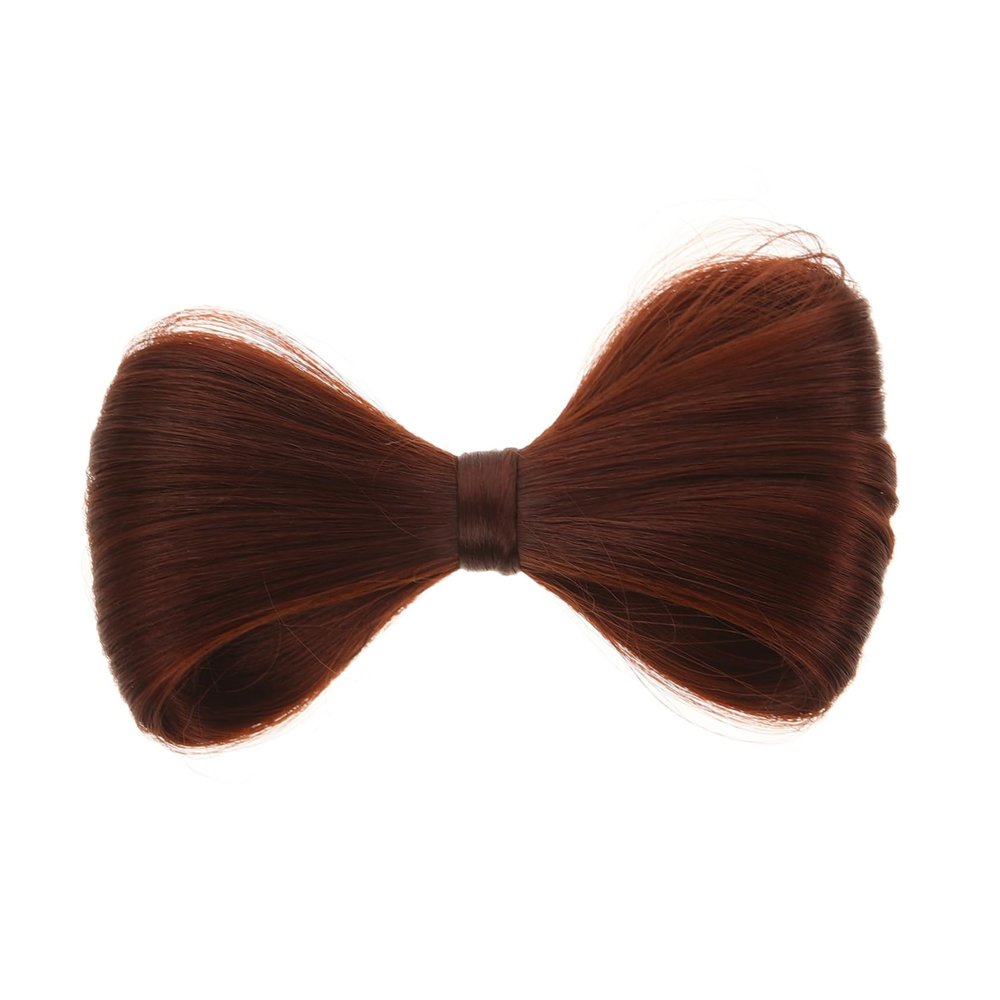 EPIGEIST Clip On Bun Hairpin Bowknot 1 Piece Curly Bun Hair Extension for Women for Lazy Hairstyles and Special Occasions
