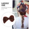 EPIGEIST Clip On Bun Hairpin Bowknot 1 Piece Curly Bun Hair Extension for Women for Lazy Hairstyles and Special Occasions view 4