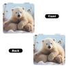 SDTYKHJ Cute Polar Bear Animals Travel Makeup Mirror Double Sided 1X/2X Magnification Compact Vanity Mirror for Women Magnifying Cosmetic Mirror Folding Handheld Mirror for Purse Pocket view 2