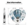 SDTYKHJ Blue Hot Air Balloon Travel Makeup Mirror Double Sided 1X/2X Magnification Compact Vanity Mirror for Women Magnifying Cosmetic Mirror Folding Handheld Mirror for Purse Pocket view 3