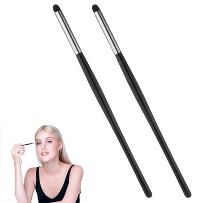 2 PCS Eyeliner Smudge Brush Pencil Soft Makeup Tool Reusable Tip Applicator Professional Sponge Blendings Makeup Tool Women Blending Eye Shadow Liner for Blending Eyeliner Smokey Eye
