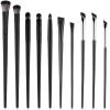 10Pcs Eyeshadow Brush Set, Professional Eye Makeup Brushes Kit with Angled Eyeliner Brushes, Eyes Applicator Tools, Eyeshadow Tool, Highlighter Brush, Flat Eyebrow Tool for Precision Eye Makeup view 1