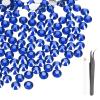 MECCANIXITY 600pcs SS30 6mm Flatback Crystal Rhinestones, Resin Crystal Gems with Tweezer Dotting Pen Non Hotfix for Bedazzling Tumblers Mugs Bottles Nail DIY Crafts, Dark Blue view 1