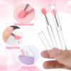 20Pc Lip Mask Applicator, Silicone Lip Applicators with Caps, Portable Reusable Makeup Tools for Lipstick Gloss & Eyeshadow view 3
