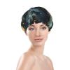 Classic Universe Prints Shower Cap for Women Double Layer Waterproof Reusable Shower Caps Adjustable Elastic Band Quick Drying Bath Hair Hat Protector with PEVA Lined for Spa Salon Bathing Hats view 3
