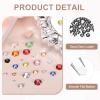 MECCANIXITY 2500pcs SS12 3mm Flatback Crystal Rhinestones, Resin Crystal Gems with Tweezer Dotting Pen Non Hotfix for Bedazzling Tumblers Mugs Bottles Nail DIY Crafts, Gray view 3