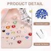 MECCANIXITY 2500pcs SS12 3mm Flatback Crystal Rhinestones, Resin Crystal Gems with Tweezer Dotting Pen Non Hotfix for Bedazzling Tumblers Mugs Bottles Nail DIY Crafts, Dark Blue view 3