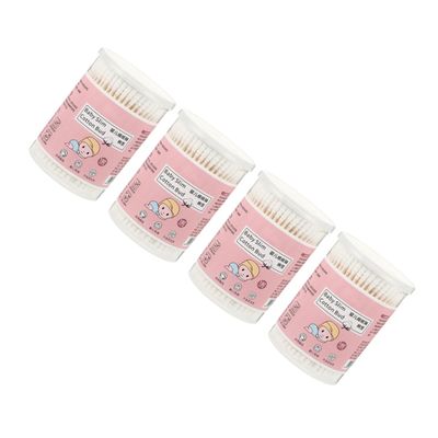 PartyKindom 720pcs Double-ended Cotton Swabs for Care Convenient Cotton Swabs for Makeup Wound Care Pet Cleaning and Household Use Safe and Soft for Ages