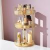 Rotating Cosmetic Organizer - 360 Degree Clear Rotating Makeup Organizer | Stable Clear Large Capacity Container Storage for Valentine's Day Mother's Day Birthdays Christmas Mom Partners view 3