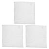 BATHVEVE 3Pcs Cotton Face Towels Soft Square Makeup Remover Cloths Absorbent and Gentle Wash Cloths for Delicate Skin for Daily Cleansing Routine view 1