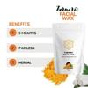 KP TURMERIC FACIAL WAX - 5 MINUTE PAINLESS HERBAL WAX POWDER (100g) 3.52 Ounce (Pack Of- 1) view 3