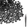 MECCANIXITY 2500pcs SS12 3mm Flatback Crystal Rhinestones, Resin Crystal Gems with Tweezer Dotting Pen Non Hotfix for Bedazzling Tumblers Mugs Bottles Nail DIY Crafts, Black view 1