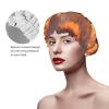 Casual Elephant Shower Cap for Women Double Layer Waterproof Reusable Shower Caps Adjustable Elastic Band Quick Drying Bath Hair Hat Protector with PEVA Lined for Spa Salon Bathing Hats view 4