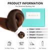 Roeula T4/30# Pre Stretched Braiding Hair 20 Inch 8 Packs Long Ombre Medium Brown to Auburn Brown Braiding Hair Pre Stretched Professional Prestretched Braiding Hair Synthetic Crochet Twist Braids view 2