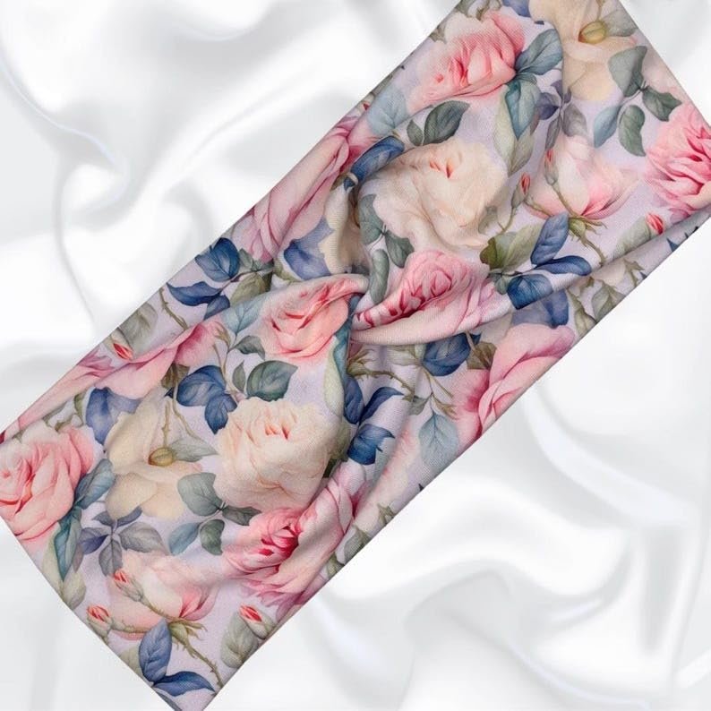 Gneric Twist Headband, Nurse Headband, Hair Accessories, Gift for Mom, Vintage Rose