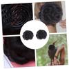 ERINGOGO 2pcs Flower Ponytail Holders Curly Hair Extensions Clip in Ponytail for Black Women view 2