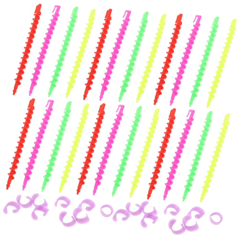 CTIRCHIU 26pcs Cold Stamping Bar Hair Rollers Flexible Perm Rods for Long Hair Diy