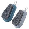 Beaupretty 2pcs Portable Nail Brush Soft Bristle Fingernail Scrubber for Gentle Cleaning Travel-friendly Design and Gray for Home and Go Use view 1