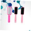 CTIRCHIU 3Pcs Foot Grinding Tool Stainless Steel Foot File Pink Sandpaper Exfoliator Double Sided Tools for Smooth Feet Durable Comfortable Grip for Home Foot Care view 3
