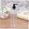 FRCOLOR 500ml Empty Lotion Bottles Set of 4 Refillable Plastic Soap Containers Random Pump Head for Home and Travel view 3