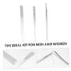 VALICLUD 3Pcs Stainless Steel Kit for Nail Care Dead Skin Remover Tools for Ingrown Nails and Cuticle Care Present for Family and Friends view 2