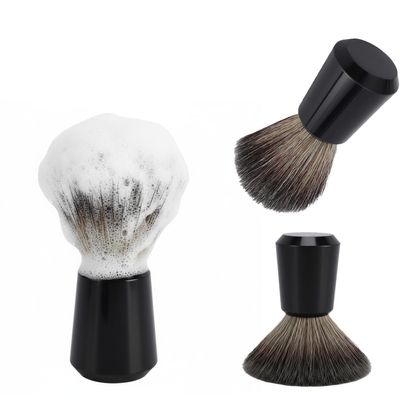 Shaving Brush for Men Efficient Lathering, Comfortable Hold, Smooth Shaving Experience Synthetics Hair, ABS Handle, Barbers, Synthetic Brush Hair, Black