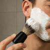 Shaving Brush for Men Efficient Lathering, Comfortable Hold, Smooth Shaving Experience Synthetics Hair, ABS Handle, Barbers, Synthetic Brush Hair, Black view 3