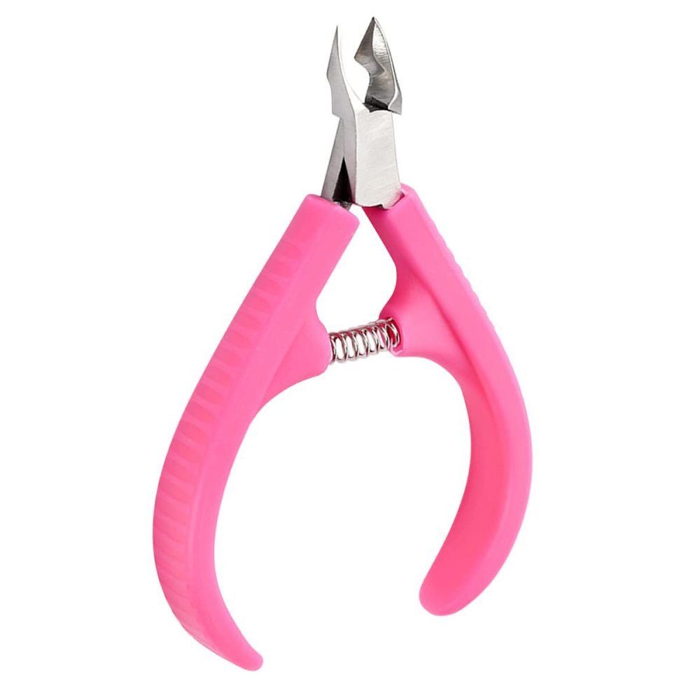 BIUDECO 2pcs Cuticle Nipper Set Universal Plastic Handle Dead Skin Pliers for Manicure Art Precision Nail Trimmer Ergonomic Grip for Home and Salon Use