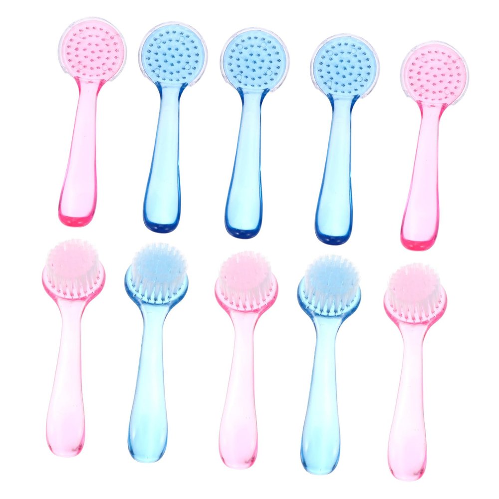 Beaupretty 10pcs Ergonomic Handle Grip Fingernail Cleaning Brushes Portable Nail Dust Brush for Home and Travel for Manicure and Home Cleaning