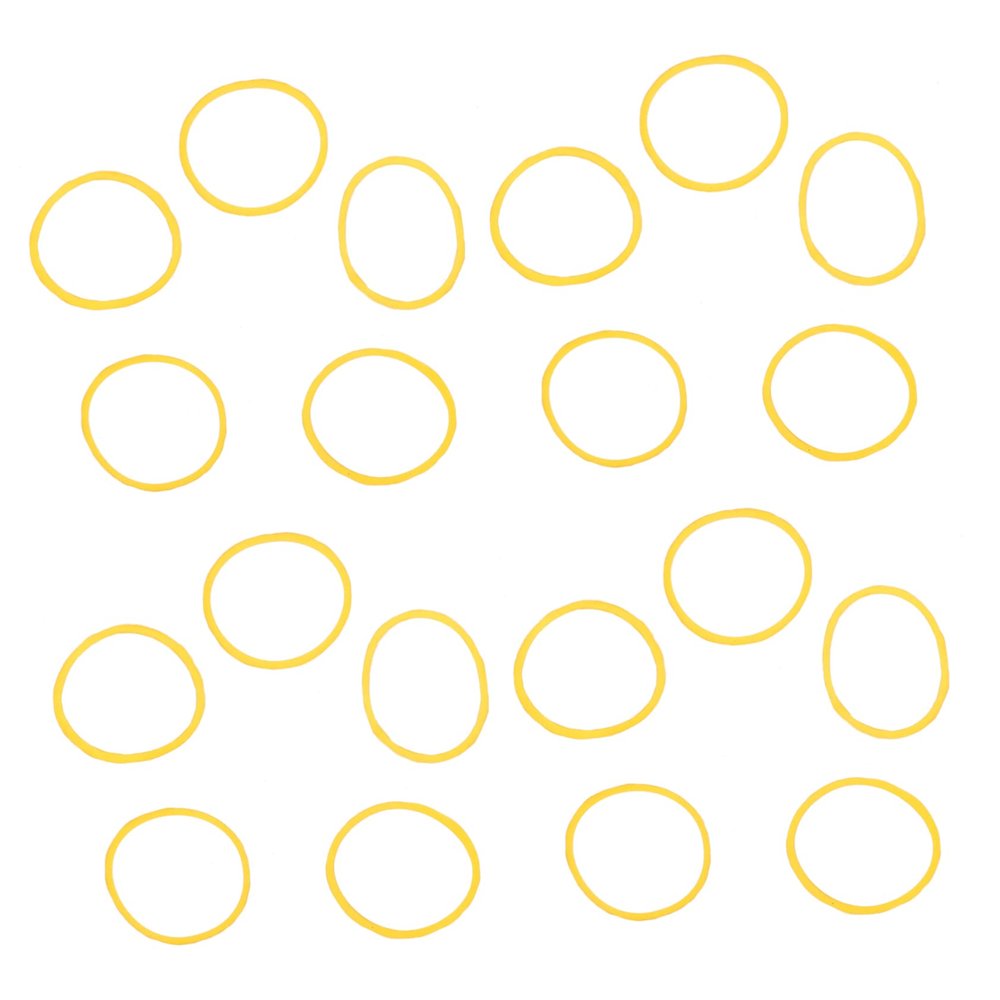 Beaupretty Hairdressing Perm Rubber Bands Yellow Elastic Styling Tools for Salon Use Hairdressing Supplies for Creating Beautiful Curly Styles