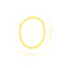 Beaupretty Hairdressing Perm Rubber Bands Yellow Elastic Styling Tools for Salon Use Hairdressing Supplies for Creating Beautiful Curly Styles view 2