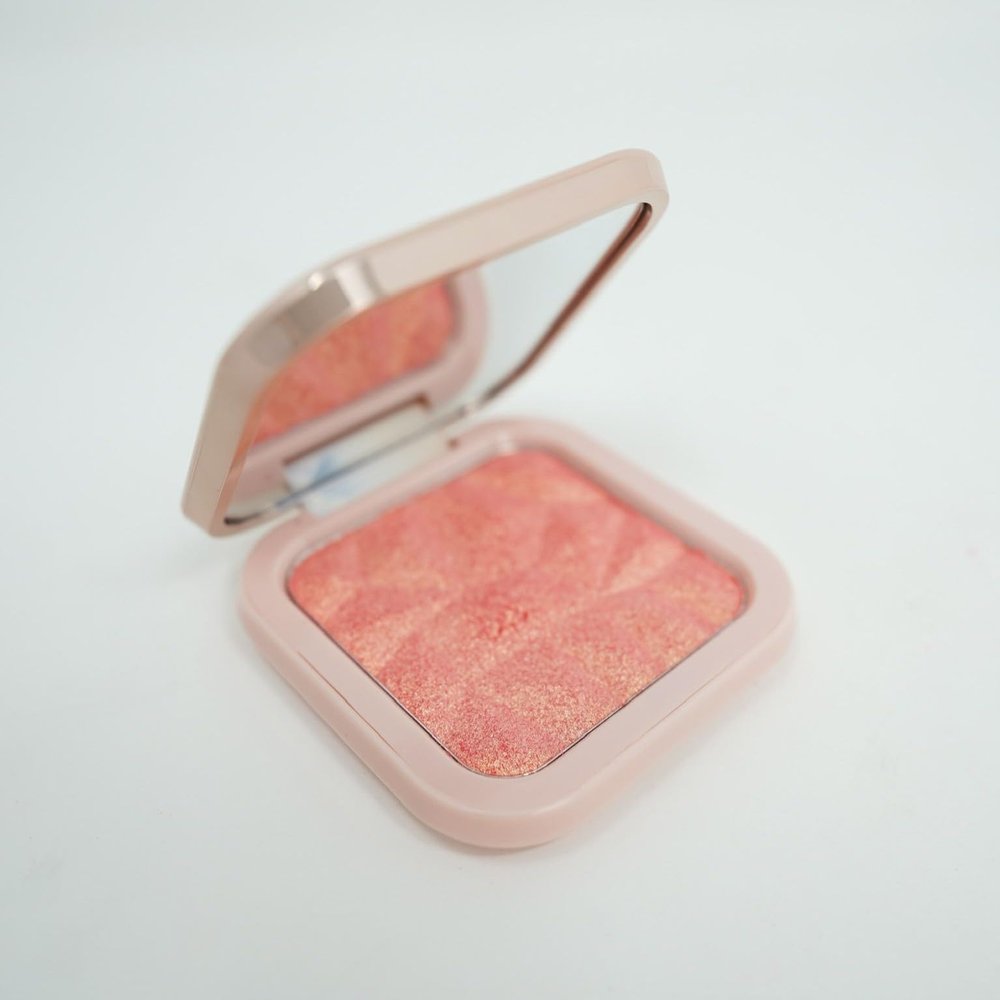 Sunshine & Glitter Highlighter Shimmer Compact - Coral Gold