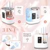 3 in 1 Electric Makeup Brush Cleaner & Dryer Automatic USB Cosmetic Brush Cleaner with Holder, Portable USB Deep Cleaning for All Size Beauty Makeup Brush Set,Blush Brush,Sponges view 2