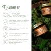 Sweet Orange Tallow Sunscreen SPF 50  Grass-Fed Beef Tallow Balm with Carrot Seed Oil & Non-Nano Zinc  Organic Face & Body Moisturizer, Reef Safe, Naturally Scented  2.5oz x3, Made in USA view 4