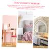 CVUTOVO Heart Shaped LED Makeup Mirror with Stand Aesthetic Desk Decoration for Home Use Portable Cosmetic Lighted Vanity Mirror for Daily Makeup Needs view 2