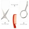 WRITWAA 1 Set Beard Grooming Stainless Steel Beard Scissors Nose Hair Trimmer and Storage Pouch for Safe Trimming Grooming Mens Facial Hair view 2