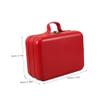 Alipis Mini Suitcase Storage Box with Handle Charming Red Iron Makeup Container for Travel Jewelry and Electronics Efficient Design for Organization view 2