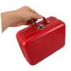 Alipis Mini Suitcase Storage Box with Handle Charming Red Iron Makeup Container for Travel Jewelry and Electronics Efficient Design for Organization view 3