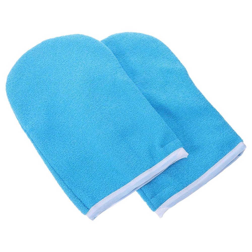 Paraffin Wax Mitts 1 Pair Polyester Hand Spa Gloves Blue